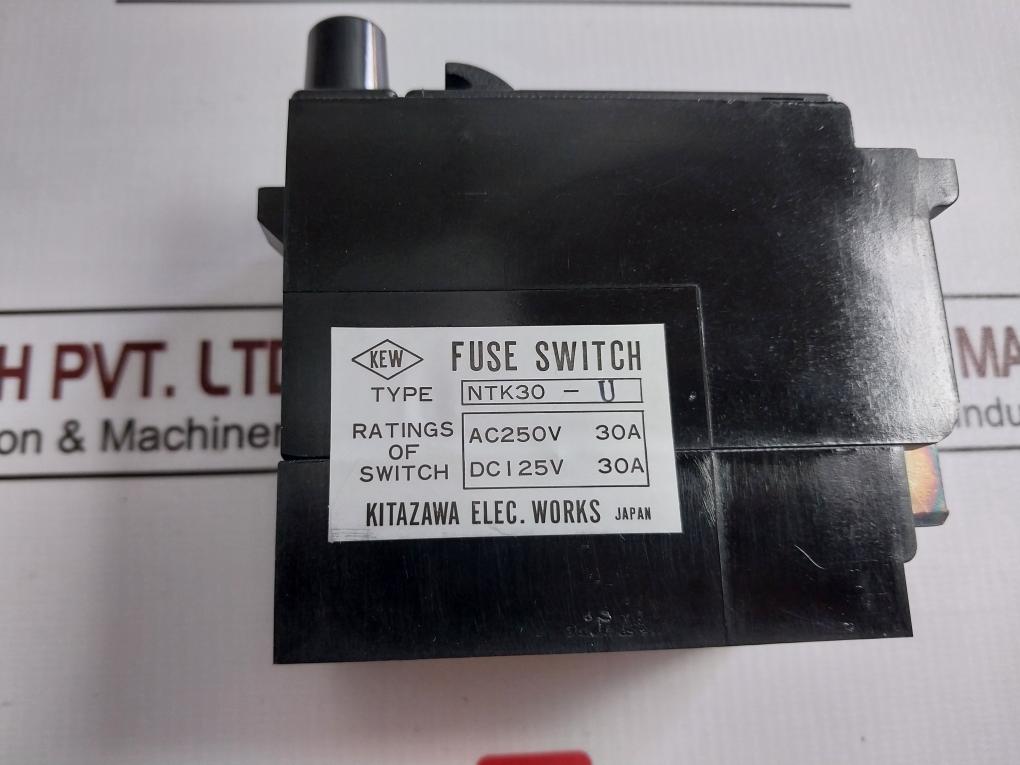 Kitazawa Ntk30-u Fuse Switch Ac250V 30A/Dc125V 30A