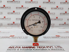 KK GAUGES 100-C-B 028 Compound Gauge 3/8 PT, 30-0-10KG