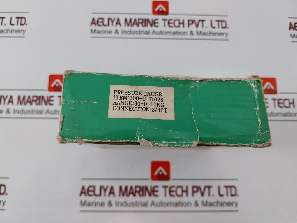 KK GAUGES 100-C-B 028 Compound Gauge 3/8 PT, 30-0-10KG