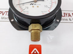 KK GAUGES 100-C-B 028 Compound Gauge 3/8 PT, 30-0-10KG