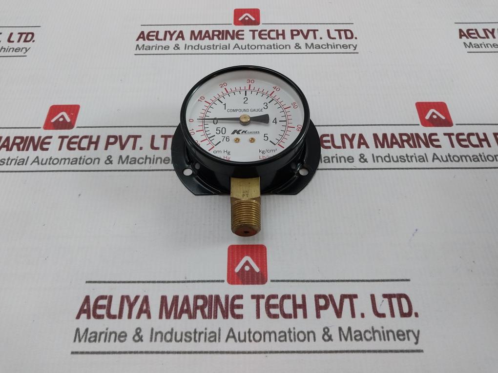 Kk Gauges Analog Compound Gauge 0 To 5 Kg/Cm2 0 To 70 Lb/In2