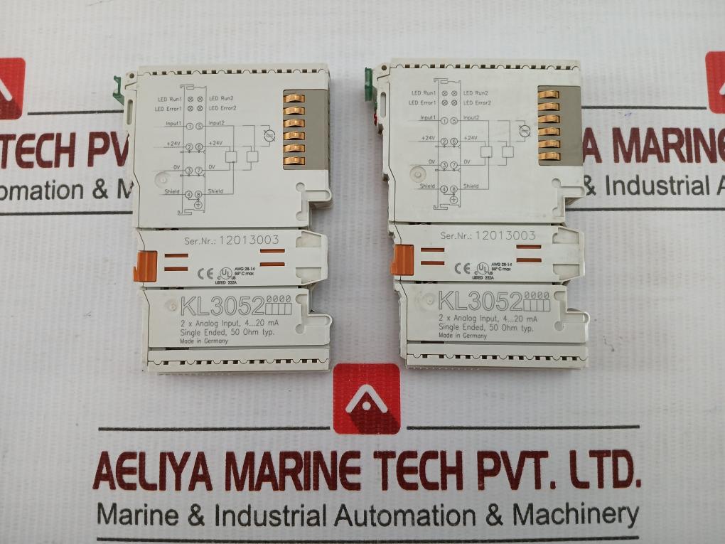 Kl3052 2 X Analog Input Terminal Beckhoff