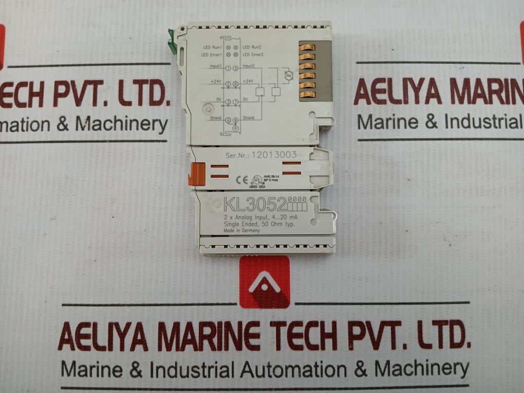 Kl3052 2 X Analog Input Terminal Beckhoff