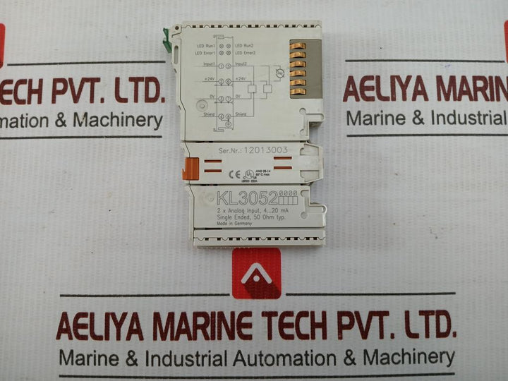 Kl3052 2 X Analog Input Terminal Beckhoff