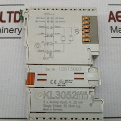 Kl3052 2 X Analog Input Terminal Beckhoff