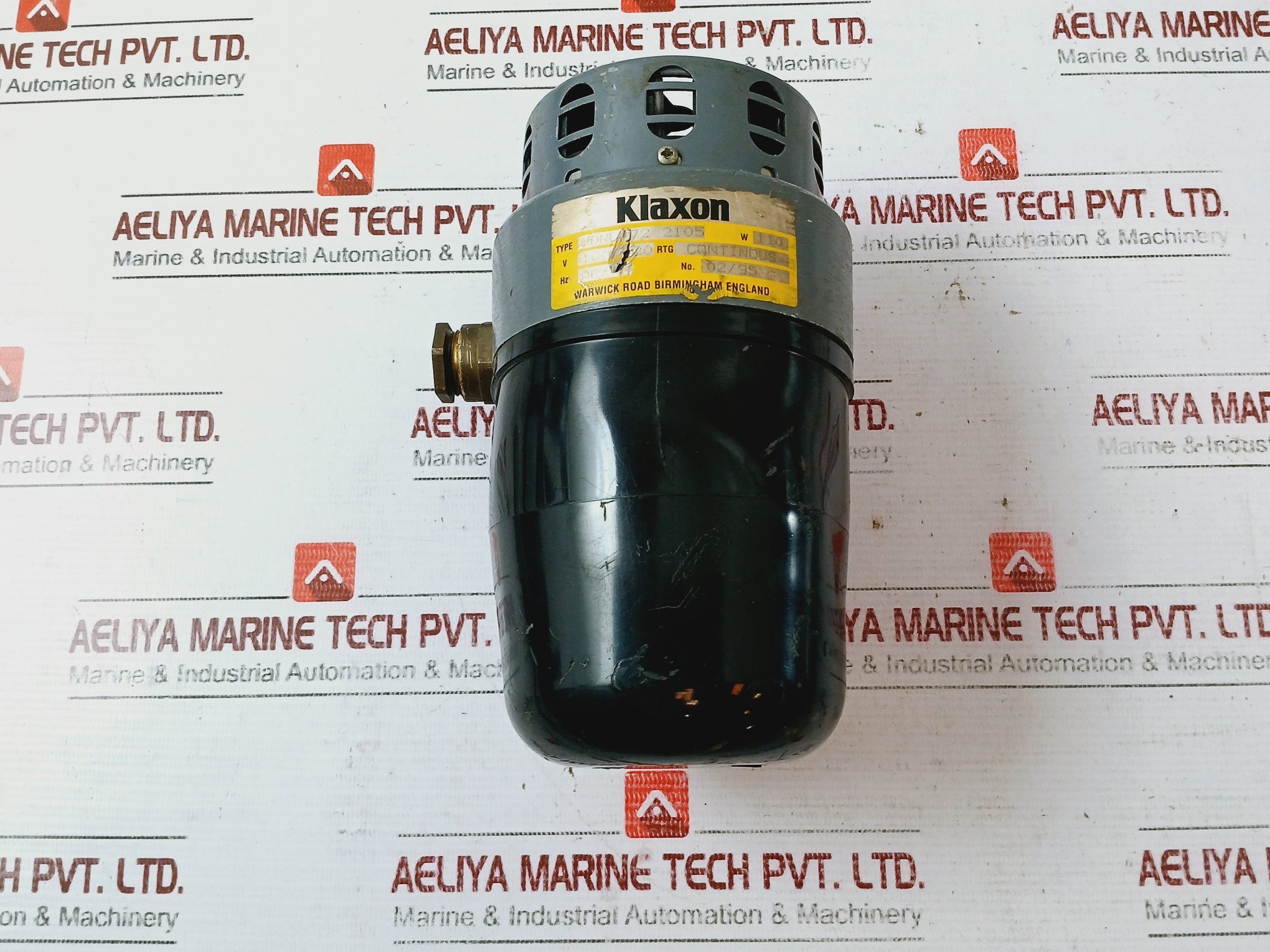 Klaxon Mono 72 2105 Motor Driven Continuous 110w 100/120v Ac/dc