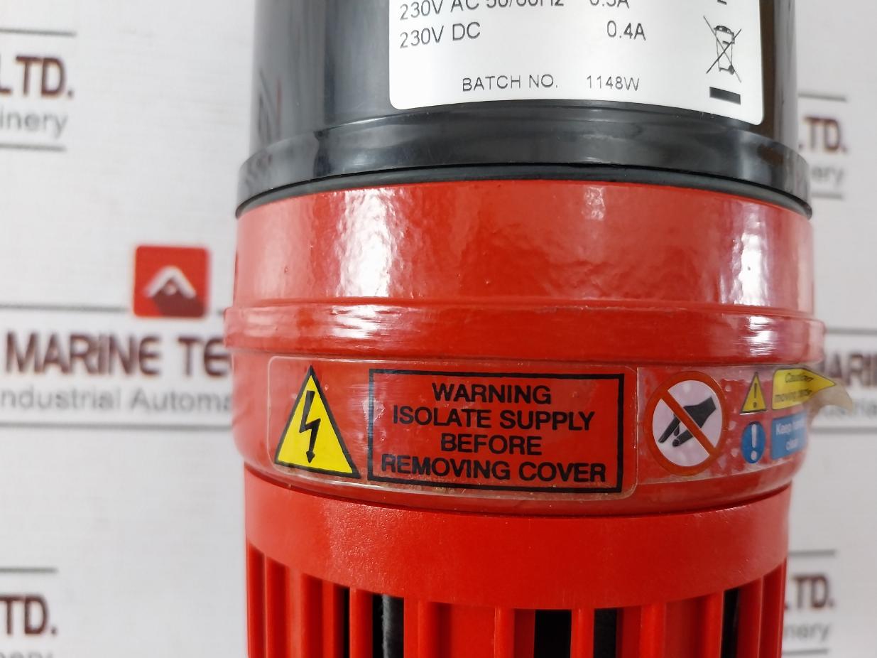 Klaxon Sla-0002 High Output Motor Siren 230V Dc 0.4A Lab636 Mono 72 