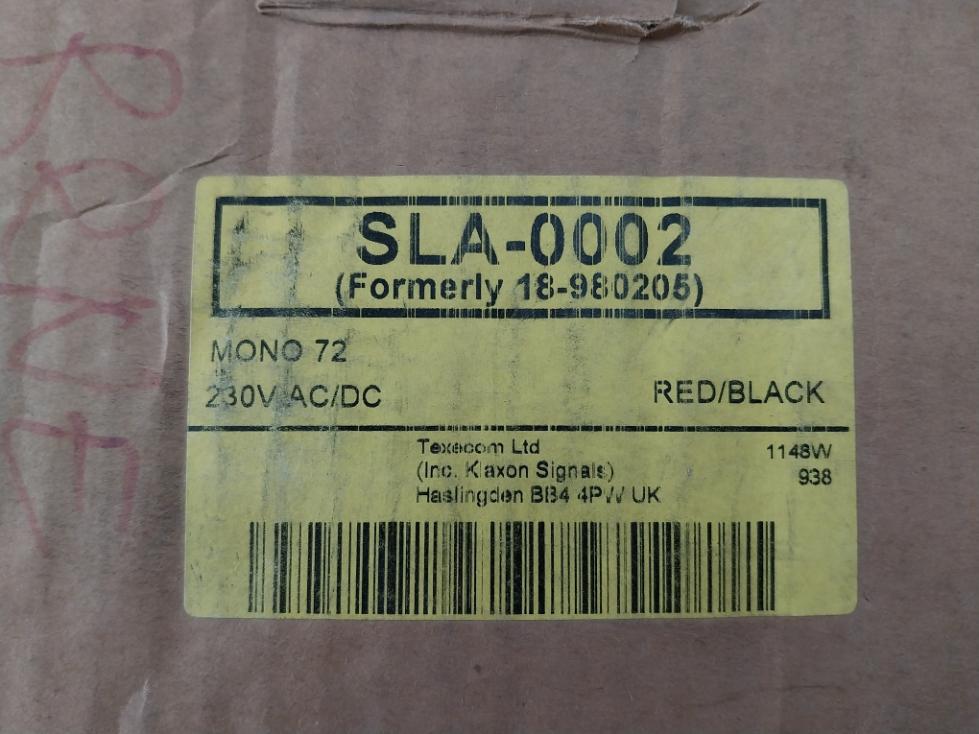 Klaxon Sla-0002 High Output Motor Siren 230V Dc 0.4A Lab636 Mono 72 
