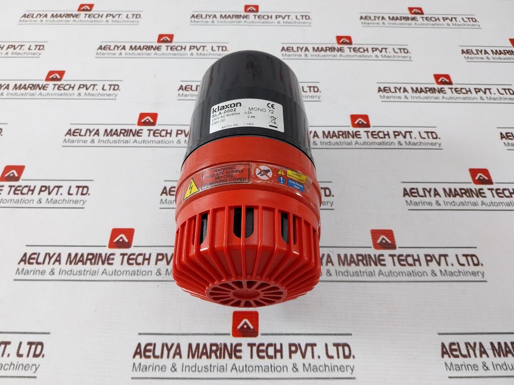 Klaxon Sla-0002 High Output Motor Siren 230V Dc 0.4A Lab636 Mono 72 