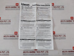 Klaxon Sla-0002 Mono 72 Electric Motor Signalling Emergency Siren 230Vac 50/60Hz