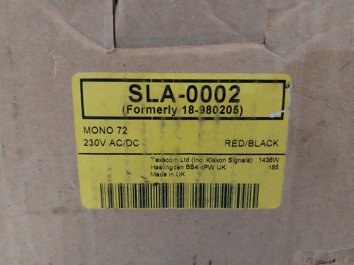 Klaxon Sla-0002 Mono 72 Electric Motor Signalling Emergency Siren 230Vac 50/60Hz