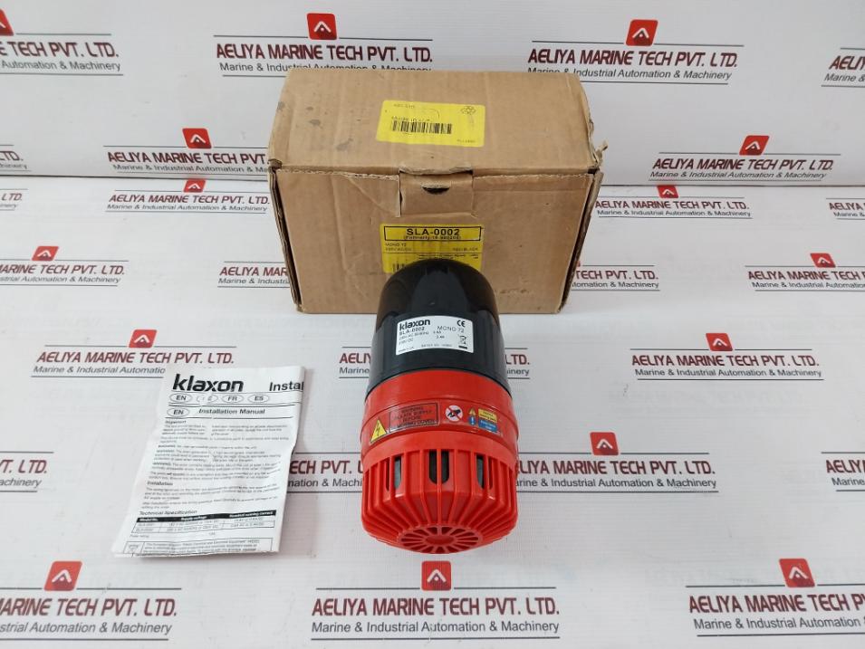 Klaxon Sla-0002 Mono 72 Electric Motor Signalling Emergency Siren 230Vac 50/60Hz