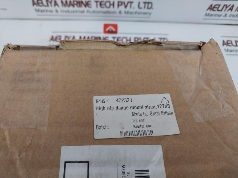 Klaxon Slb-0002 Siren For Engine Room And Telephone Alarm 230V Ac 1600 Hz