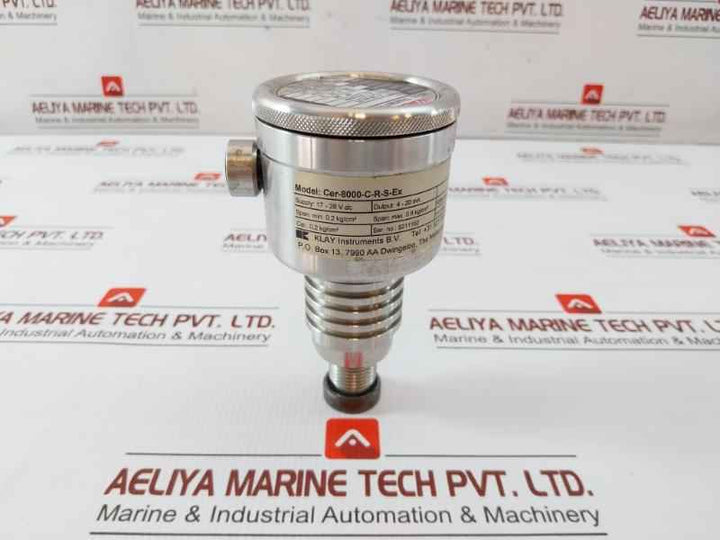 Klay Instruments 17-28 Vdc 0-0.2 Bar Pressure Transmitter Cer-8000-c-r-s-ex