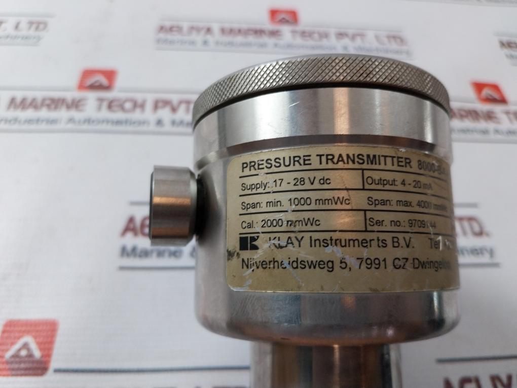 Klay Instruments 8000-b-s-ex-g35 Pressure Transmitter