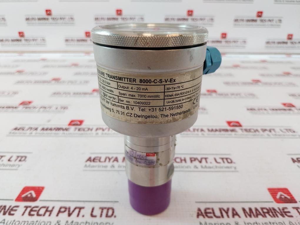 Klay Instruments 8000-c-s-v-ex Pressure Transmitter 13-26.5 V Dc