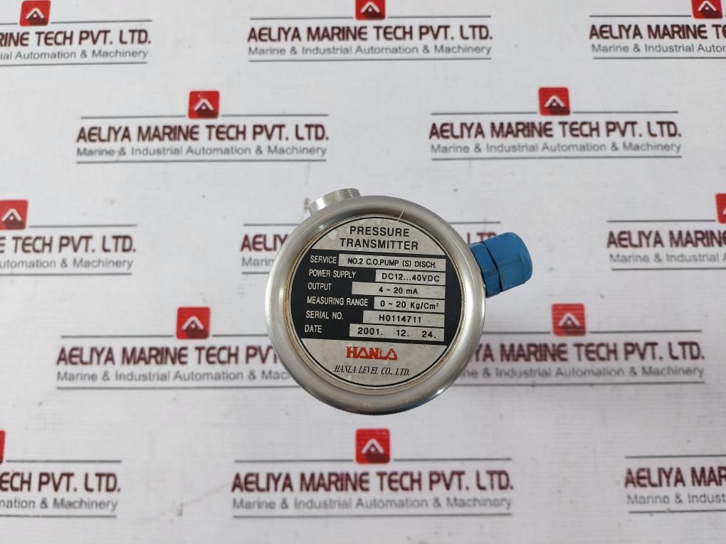 Klay Instruments 8000-H-S-S-EX Pressure Transmitter 17-28V DC