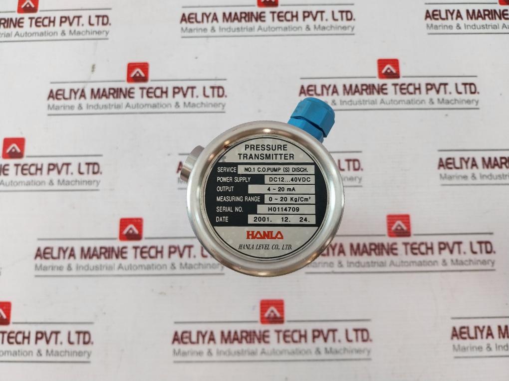 Klay Instruments 8000-H-S-S-EX Pressure Transmitter 17-28V DC