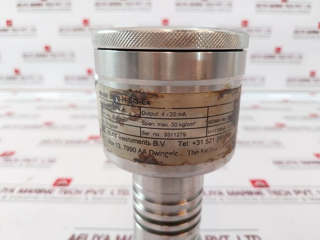 Klay Instruments 8000-H-S-S-EX Pressure Transmitter 17-28V DC
