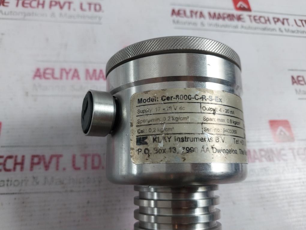 Klay Instruments Cer8000Cr-s-ex Pressure Transmitter With Ceramic Measuring Cell