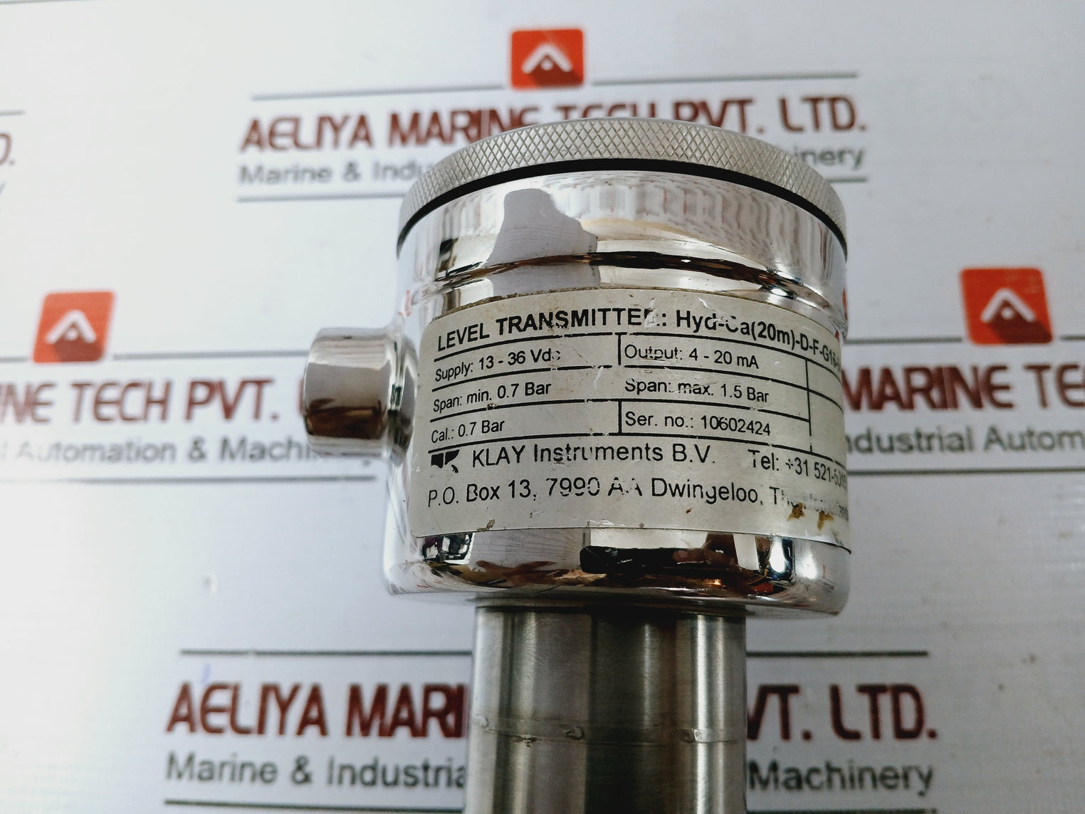 Klay Instruments Hyd-ca(20M)-d-f-g16-54-59 Level Transmitter 13-36Vdc 4-20Ma