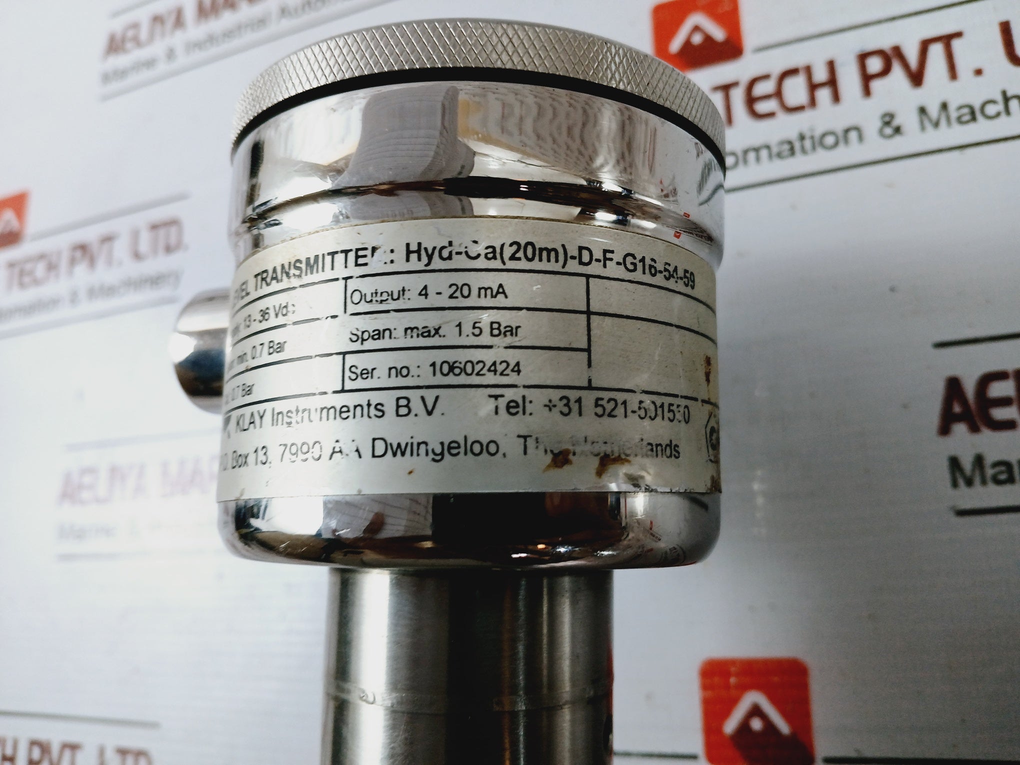 Klay Instruments Hyd-ca(20M)-d-f-g16-54-59 Level Transmitter 13-36Vdc 4-20Ma