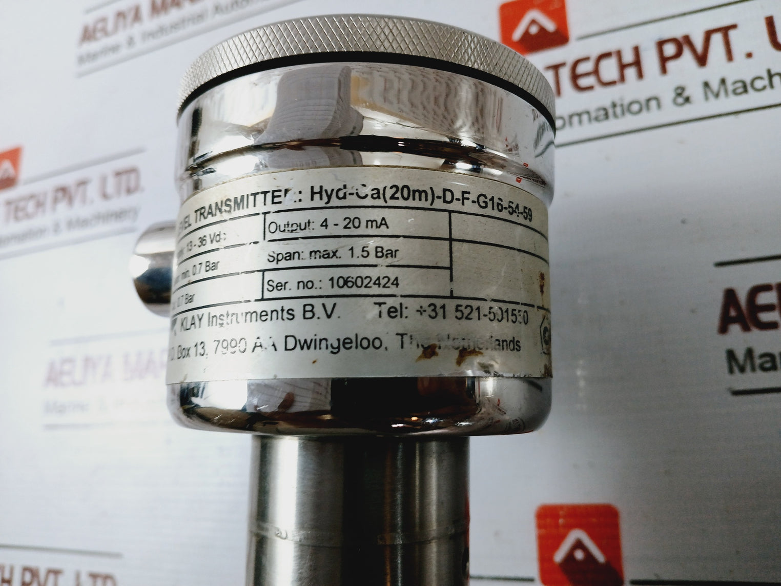 Klay Instruments Hyd-ca(20M)-d-f-g16-54-59 Level Transmitter 13-36Vdc 4-20Ma