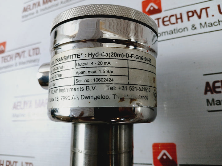 Klay Instruments Hyd-ca(20M)-d-f-g16-54-59 Level Transmitter 13-36Vdc 4-20Ma