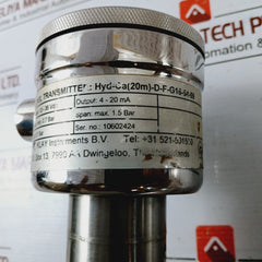 Klay Instruments Hyd-ca(20M)-d-f-g16-54-59 Level Transmitter 13-36Vdc 4-20Ma