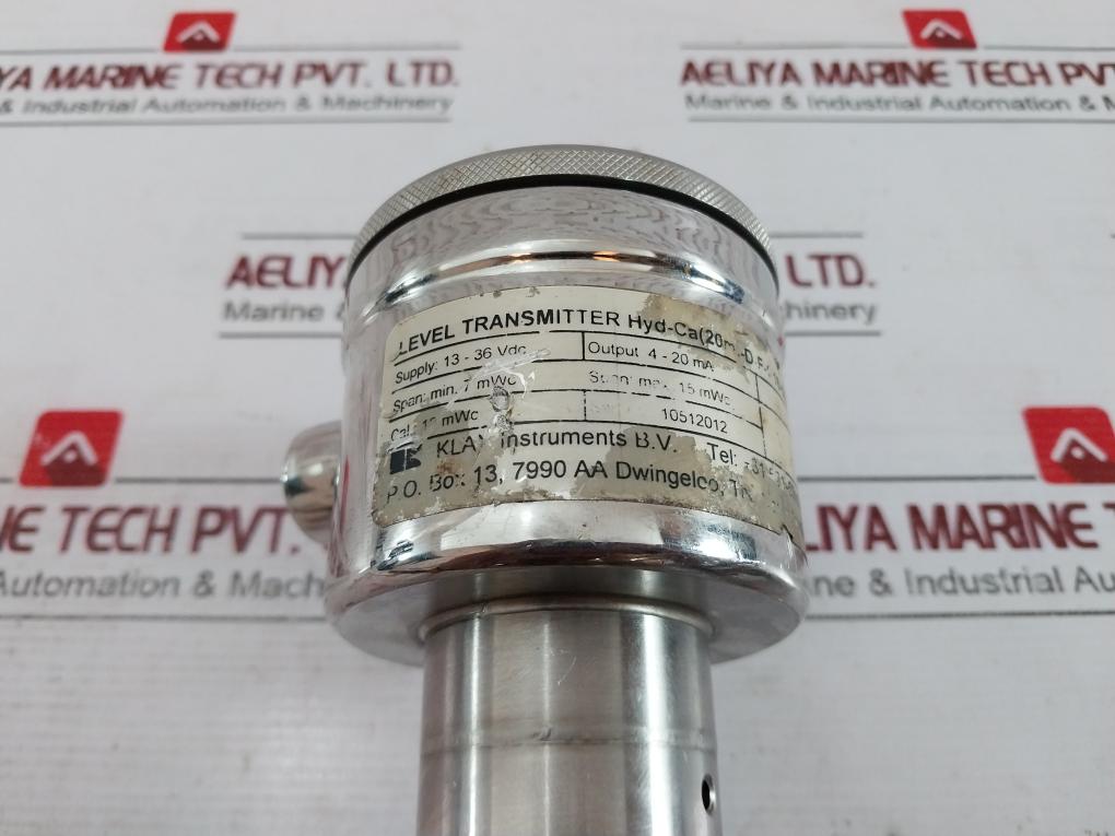 Klay Instruments Hyd-ca(20M)-d-f-g16-54-59 Level Transmitter 4-20Ma 13-36Vdc
