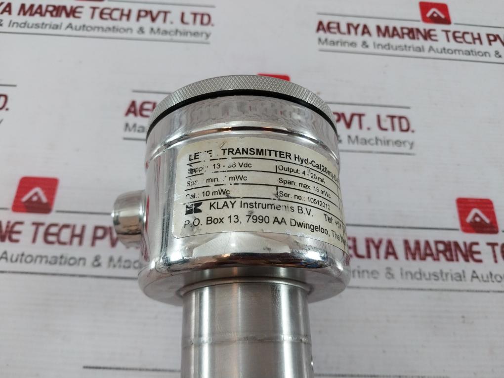 Klay Instruments Hyd-ca(20M)-d-f-g16-54-59 Level Transmitter 4-20Ma 13-36Vdc