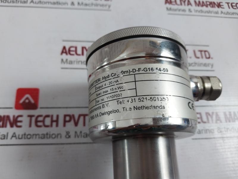 Klay Instruments Hyd-ca(20m)-d-f-g16-54-59 Level Transmitter 13-36vdc 5 Mwc