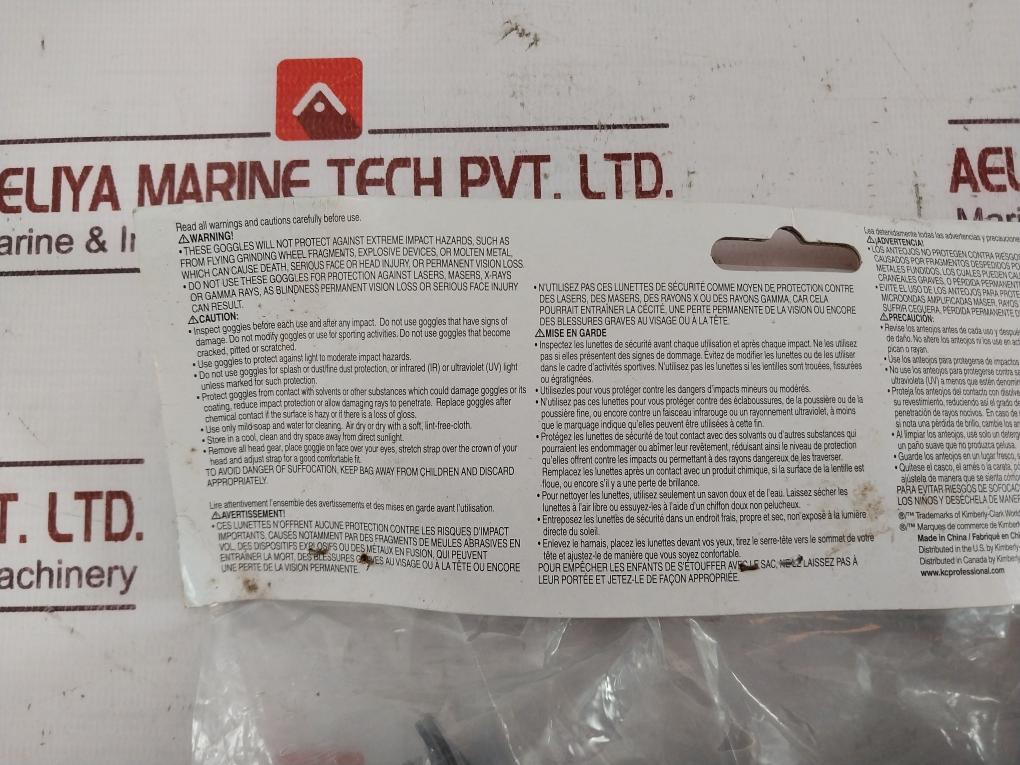 Kleenguard V90 Clear Lens Safety Goggles With Face Shield Blue Frame 30197220