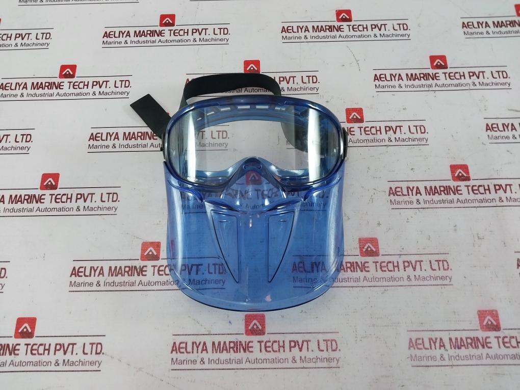 Kleenguard V90 Clear Lens Safety Goggles With Face Shield Blue Frame 30197220