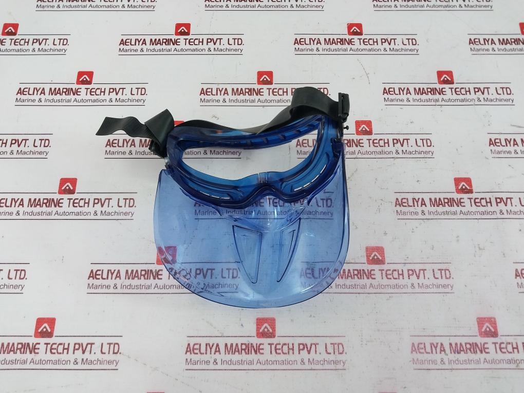 Kleenguard V90 Clear Lens Safety Goggles With Face Shield Blue Frame 30197220