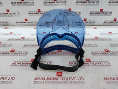 Kleenguard V90 Clear Lens Safety Goggles With Face Shield Blue Frame 30197220