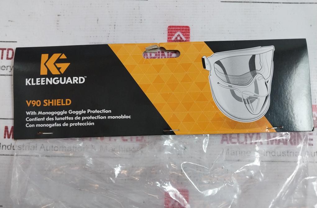 Kleenguard V90 Shield Premium Face Shield W/Blue Frame Clear Lens Anti Fog 18629