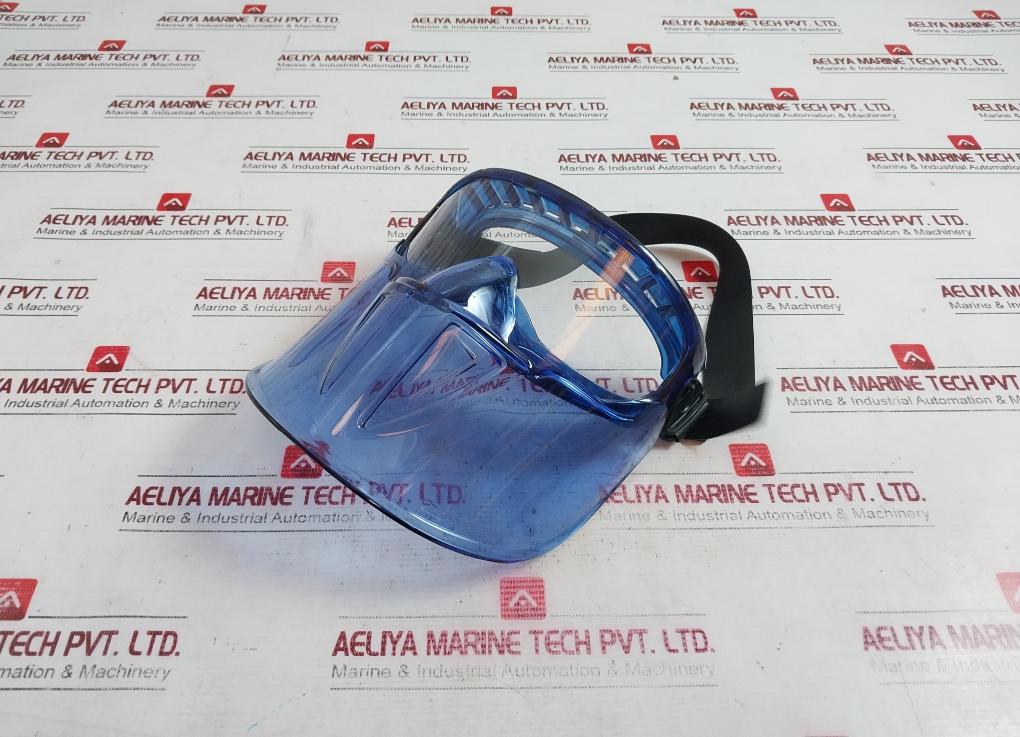 Kleenguard V90 Shield Premium Face Shield W/Blue Frame Clear Lens Anti Fog 18629