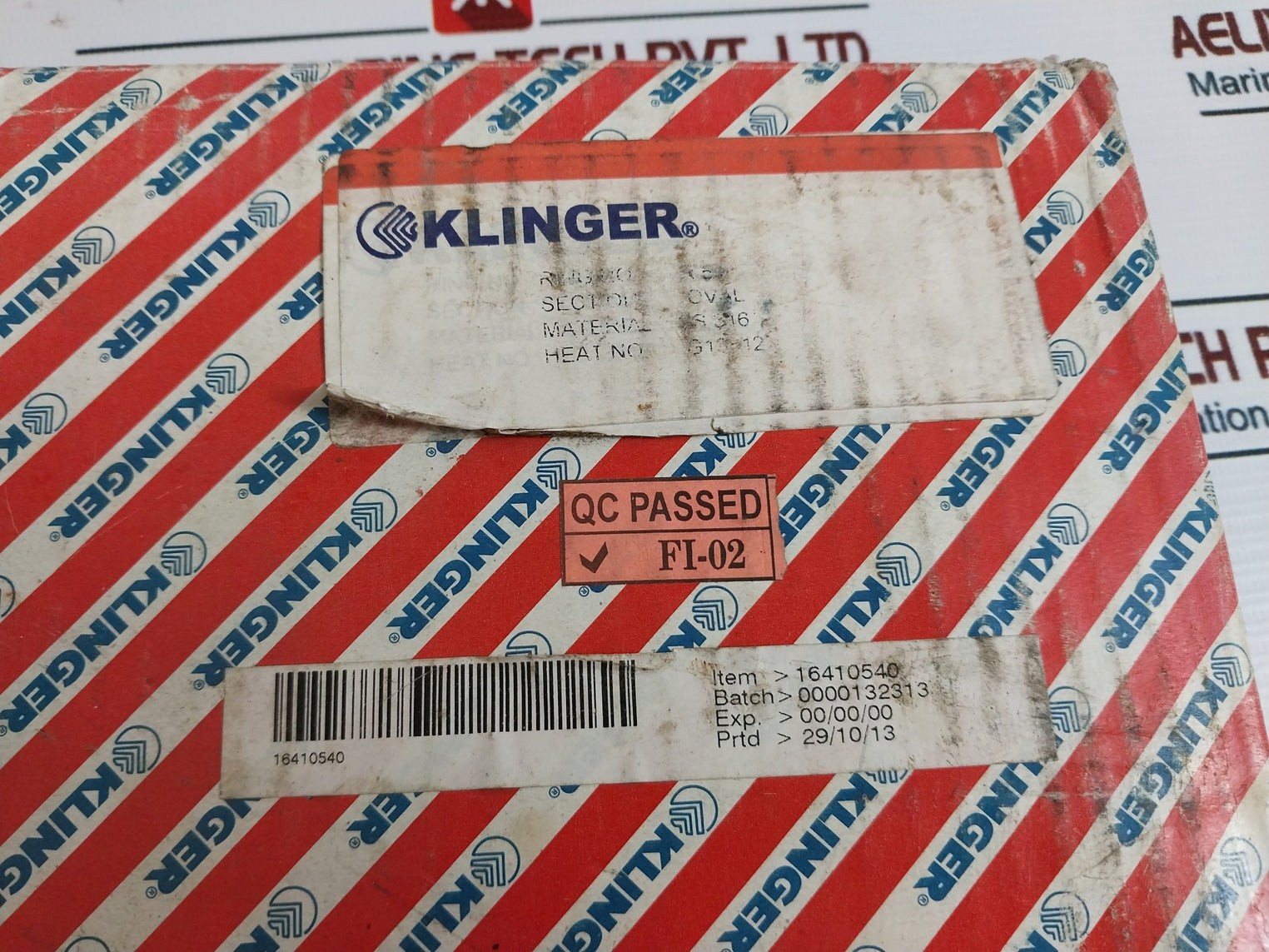 Klinger 6A-0348 Gasket Ring 16410540