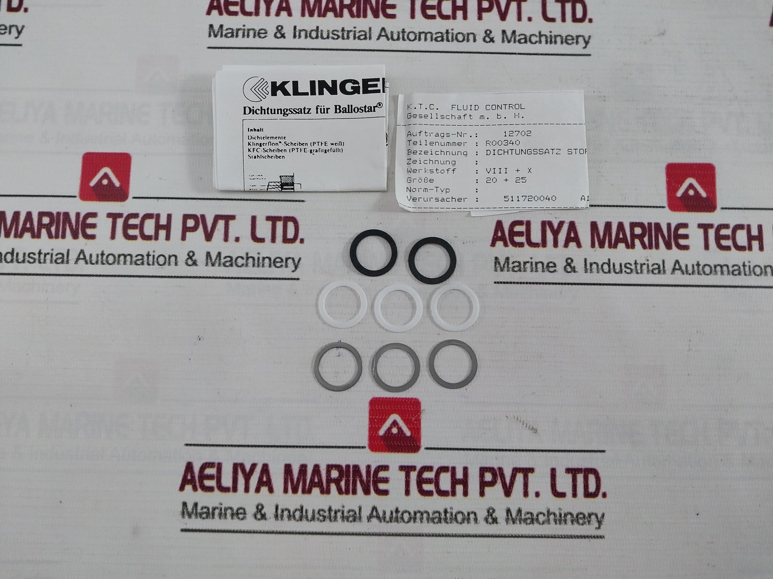 Klinger Pn 63 Sealing Kit For Ball Valve R00340 Dn 32/35