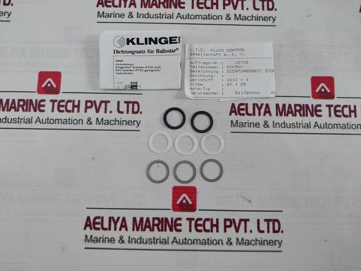 Klinger Pn 63 Sealing Kit For Ball Valve R00340 Dn 32/35