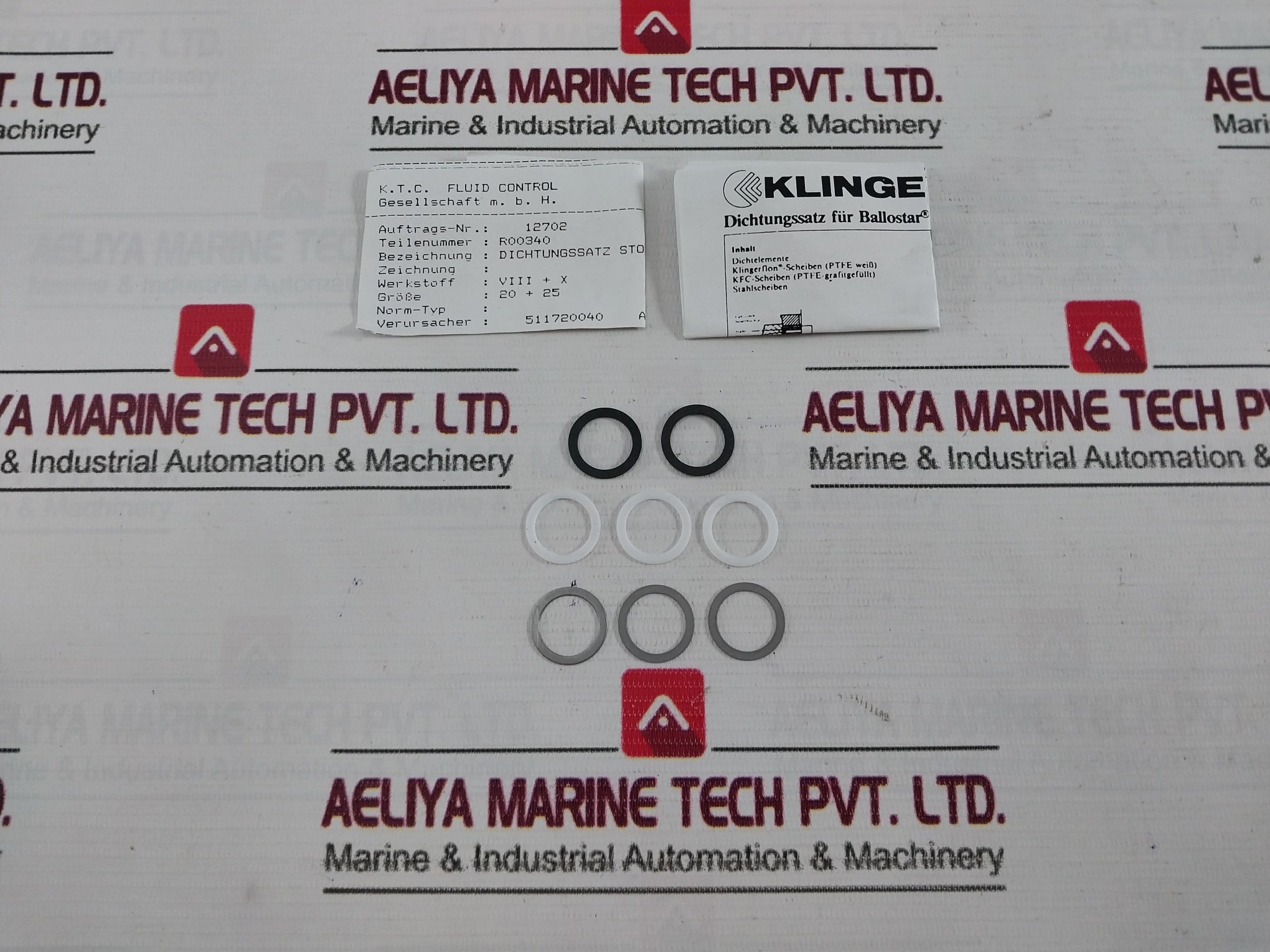 Klinger Pn 63 Sealing Kit For Ball Valve R00340 Dn 32/35