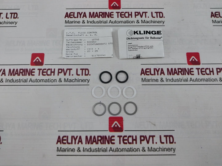 Klinger Pn 63 Sealing Kit For Ball Valve R00340 Dn 32/35