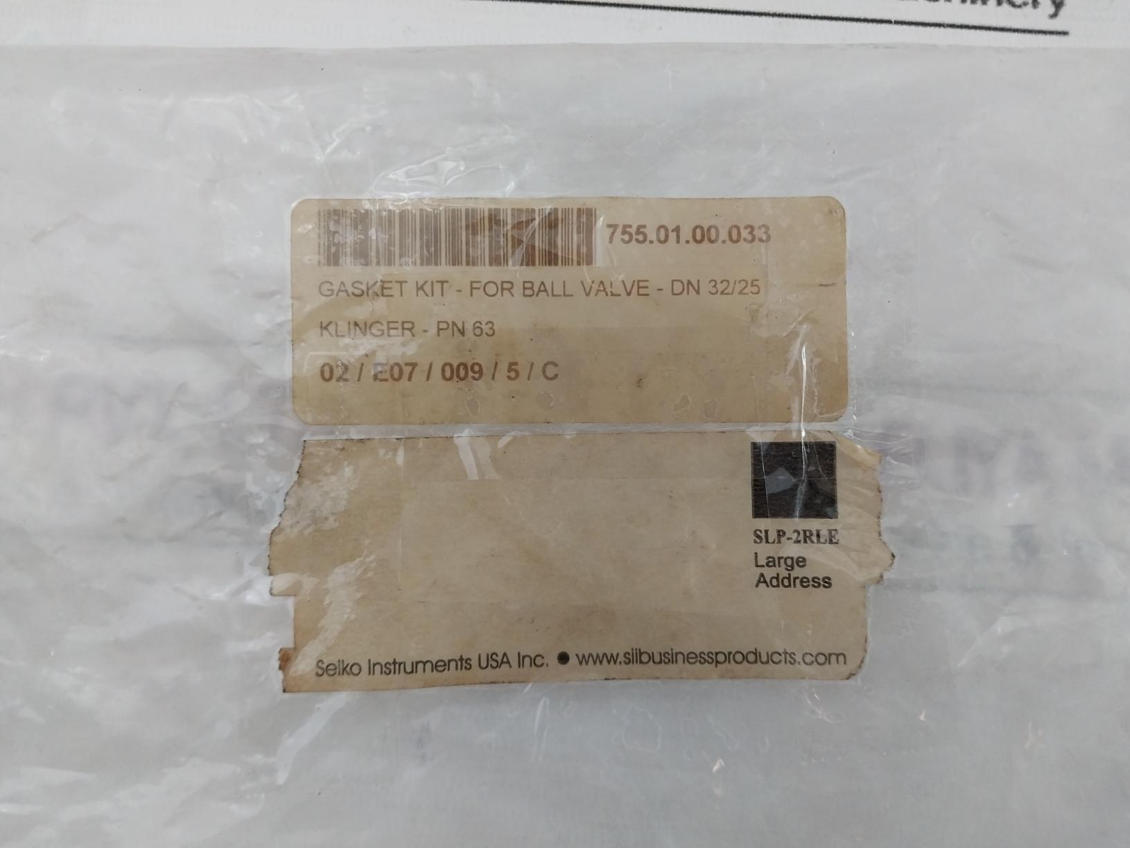 Klinger Pn 63 Sealing Kit For Ball Valve R00340 Dn 32/35
