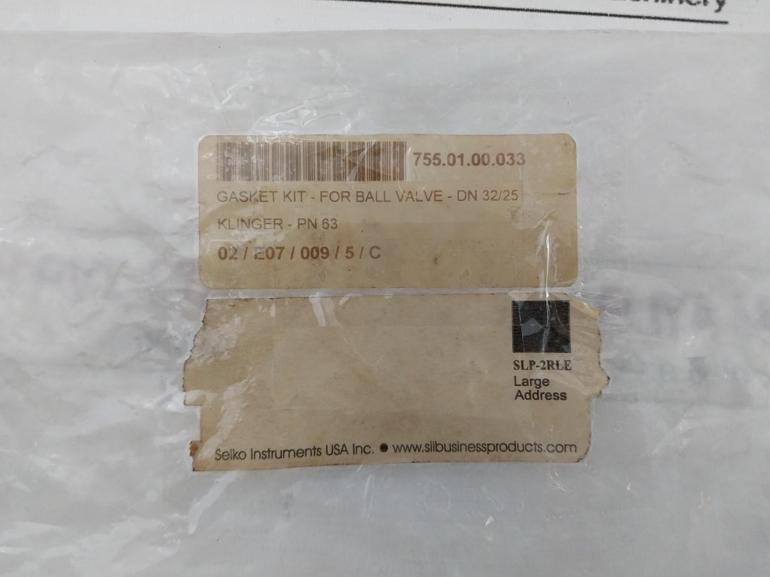 Klinger Pn 63 Sealing Kit For Ball Valve R00340 Dn 32/35