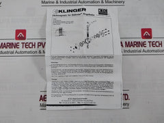 Klinger Pn 63 Sealing Kit For Ball Valve R00340 Dn 32/35