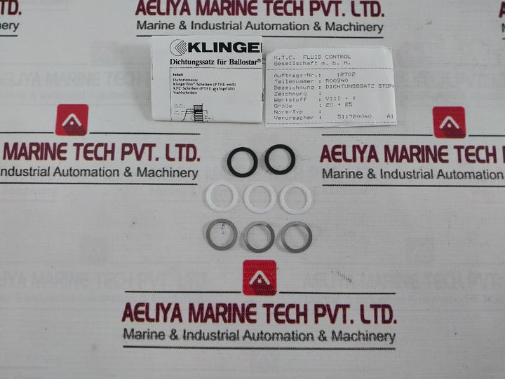 Klinger Pn 63 Sealing Kit For Ball Valve R00340 Dn 32/35