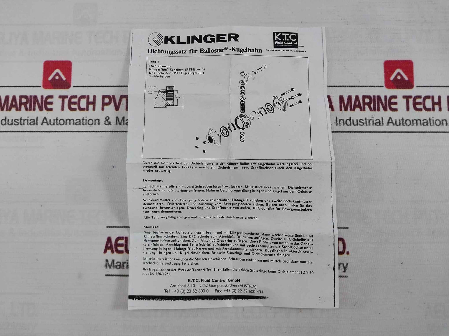 Klinger Pn 63 Sealing Kit For Ball Valve R00340 Dn 32/35