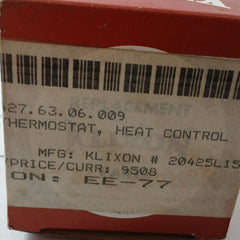 Klixon 20425L15-1030-145 Thermostat/Heat Control