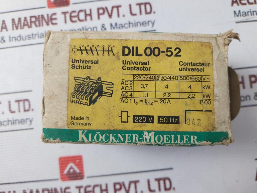 Klockner-moeller Dil 00-52 Universal Contactor